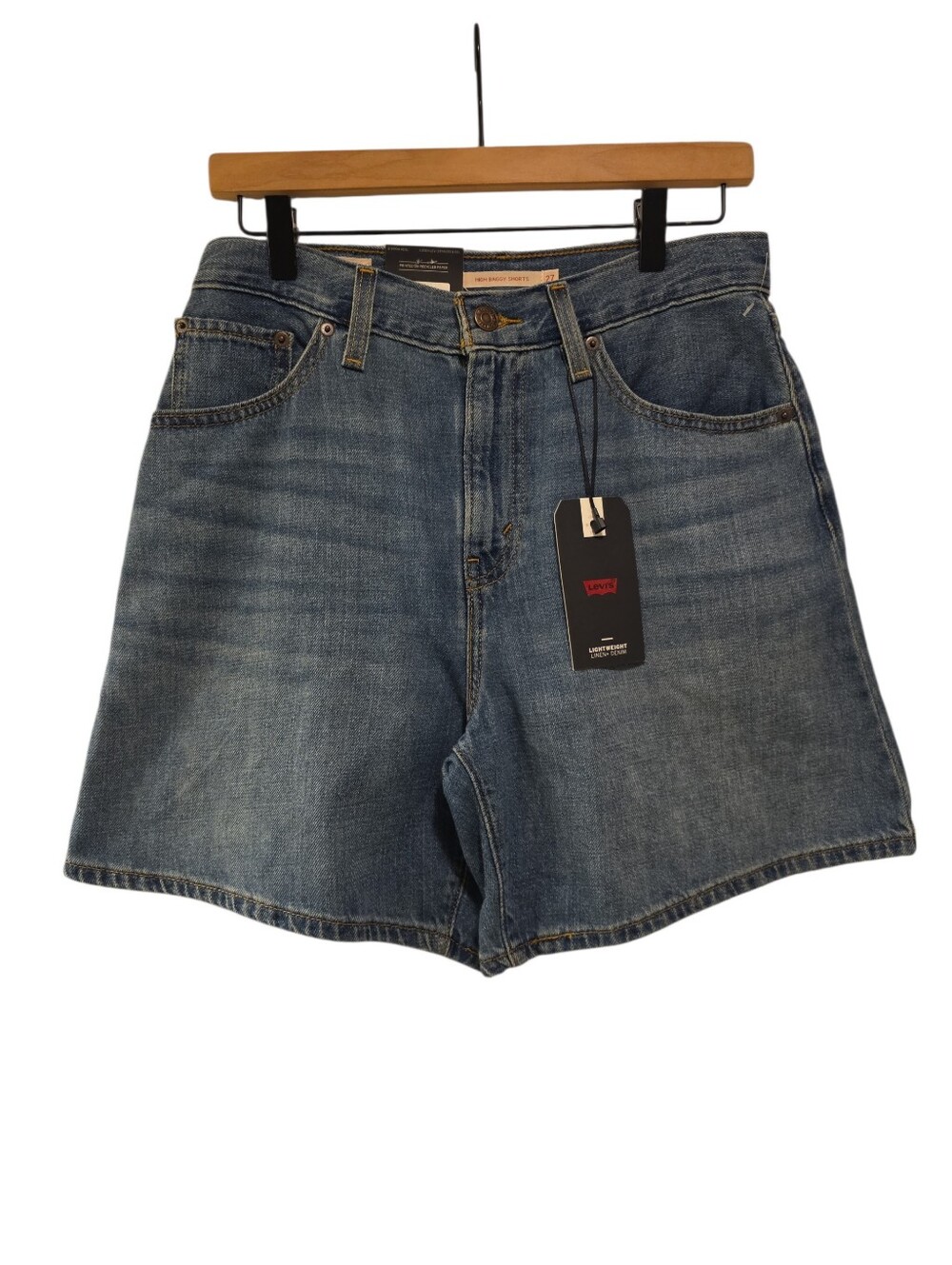 Levi's, NWT, High Baggy Shorts, Levi's Premium Denim, A High Rise, Women's Sz 27